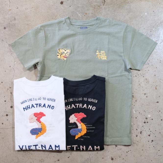 TAILOR TOYO テーラー東洋【TT79745】【SUKA T-SHIRT EMBROIDERED