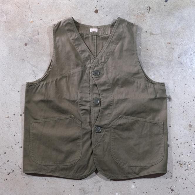 TCB jeans ティーシービージーンズ【Huntsman Vest】≪Neppy Green
