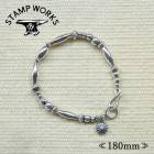 STAMP WORKS ������ץ������SWB-008180�ۡ�Beads Bracelet ALL SILVER�ۢ�180������ӡ����֥쥹��å� ���������꡼ SILVER925 �ϥ�ɥᥤ��