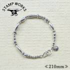 STAMP WORKS ������ץ������SWB-008210�ۡ�Beads Bracelet ALL SILVER�ۢ�210������ӡ����֥쥹��å� ���������꡼ SILVER925 �ϥ�ɥᥤ��