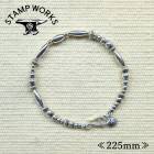 STAMP WORKS ������ץ������SWB-008225�ۡ�Beads Bracelet ALL SILVER�ۢ�225������ӡ����֥쥹��å� ���������꡼ SILVER925 �ϥ�ɥᥤ��