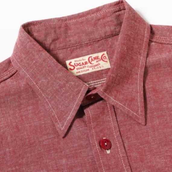 SUGAR CANE シュガーケーン 【SC39703】【RED CHAMBRAY WORK SHIRT