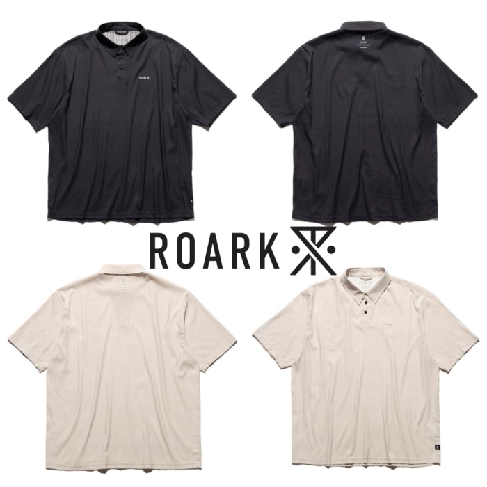 【正規品】roar ロアー ポロシャツ スワロフスキー リステア別注 ROARK ロアーク【RWJ1226】【BLESS UP POLO】 半袖ポロシャツ 吸水速乾