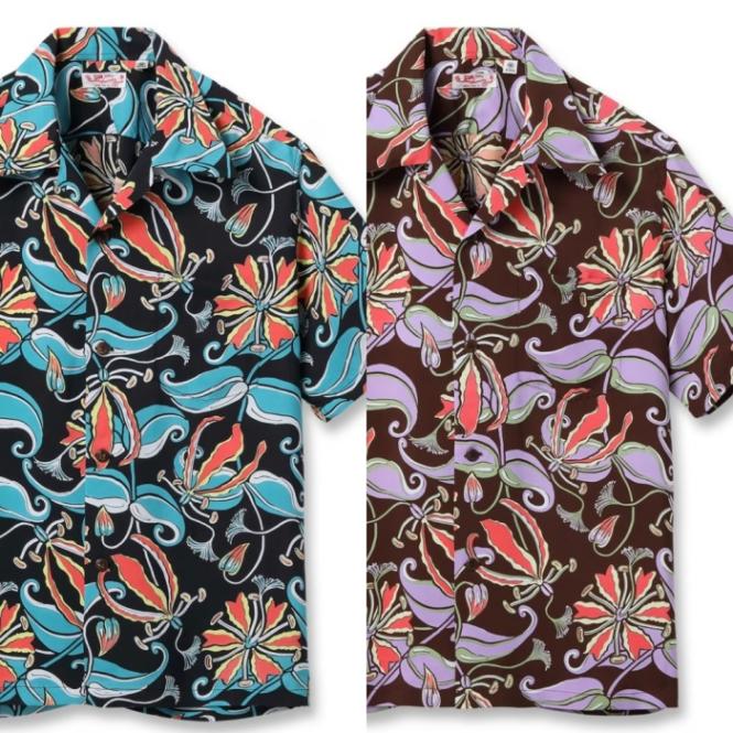 SUNSURF サンサーフ【SS39619】【RAYON HAWAIIAN SHIRT “SPIDER LILY