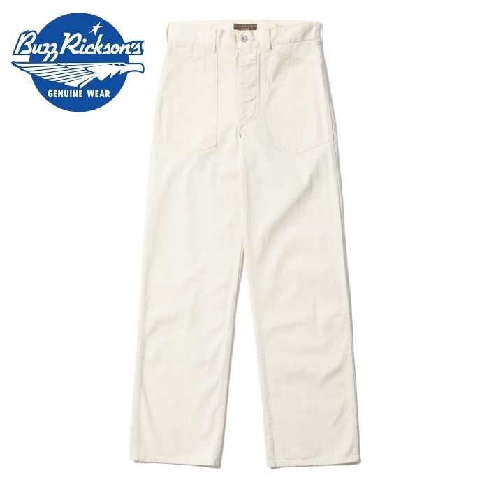 BUZZ RICKSON'S バズリクソンズ【BR42635】【TROUSERS, WORKING, WHITE