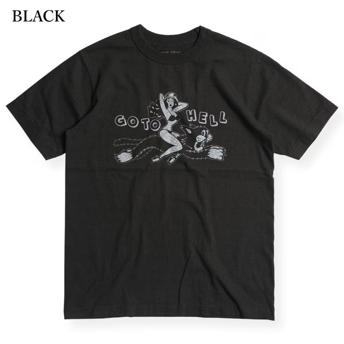 WESTRIDE ウエストライド【V.PT.TEE.26-02】プリントTシャツ 丸胴 半袖