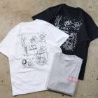 LOOSE NEEDLExLAHAINA ルーズニードルxラハイナ【PRINT S/S T-Shirts】プリント半袖Tシャツ タトゥーデザイン ダブルネーム COTTON100%