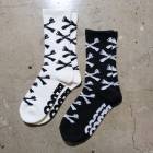 BLUCO ¥Ö¥ë¥³¡Ú163-55-005¡Û¡Ú2-PACK ¥½¥Ã¥¯¥¹ -Bone-¡Û2¥Ñ¥Ã¥¯¥½¥Ã¥¯¥¹ ¥ß¥É¥ë¥½¥Ã¥¯¥¹ ·¤²¼ ¥í¥´¥Ç¥¶¥¤¥ó 25cm¡Á27cm