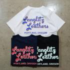 Langlitz Leathers ��󥰥�å� �쥶������S/S Tee�ۢ�TYPE A 2 tone�� ȾµT����� COTTON100�� ������ MADE IN JAPAN