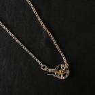 MOTOR NEW VINTAGE �⡼������CH-18�ۡ�THIN ROUND CHAIN WHEE(K18 GOLD ACCENT) SMALL S-TYPE HOOK�ۢ�55cm��ٴݥ�������K18�᥿���վ��ۥ�����S���եå� MOTO