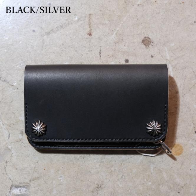 MIDDLE TRACKER WALLET 本革 ミドルトラッカーウォレット黒 Vin＆Age ヴィンアンドエイジ【VWT2】【MIDDLE TRACKER WALLET