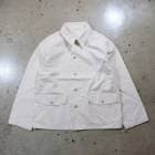 TCB jeans �ƥ��������ӡ������󥺡�Catface Jacket Ecru�ۥ���åȥե��������㥱�å� �ۥ磻�ȥǥ˥� �ߥ꥿�꡼ ������ ���åȥ�100% ������