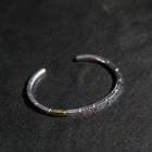 WORNCRAFT. �������󥯥�եȡ�BLAJ-0001�ۡ�BLOCKS ART K24GOLD & 950 SILVER BANGLE TYPE.1��K24��SILVER950 �֥��å������ȥХ󥰥� �ե�åȥХ󥰥�