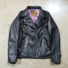 Y'2 LEATHER �磻�ġ��쥶����LR-03�ۡ�STEER OIL DOUBLE BREASTED JACKET�ۢ�LADIES�䥹�ƥ���������֥�饤���������㥱�å� ���ƥ��ϥ��� ������