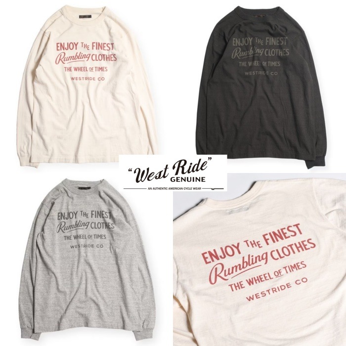 WEST RIDE ヴィンテージＴシャツ WESTRIDE ウエストライド【VINTAGE PRINT LONG TEE.26-03】プリント