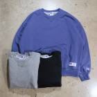RUSSELL×BerBerJin ラッセルxベルベルジン【Nu Blend Double Face CN Sweat】ダブルフェイスクルーネックスウェット コットン ポリエステル