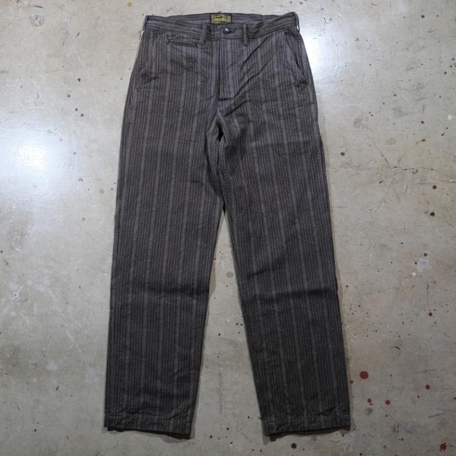ORGUEIL オルゲイユ【OR-1138】【Garment-Dyed Stripe Trousers