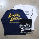 Langlitz Leathers ��󥰥�åĥ쥶������L/S Tee�ۡ�TYPE A Big Logo��ĹµT����� ����TEE COTTON100% �������ܥǥ�