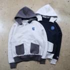RUSSELL ATHLETIC ��å��륢������å���Pro Cotton Slub Loopback Terry Brushed Two Tone Sweat Hoodie�� 2�ȡ���ѡ����� �������å�