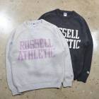 RUSSELL ATHLETIC ��å��륢������å���Wool Blend Jacquard Arch Logo Knit CN�ۥ��롼�ͥå��˥å� �������� ���㥬����