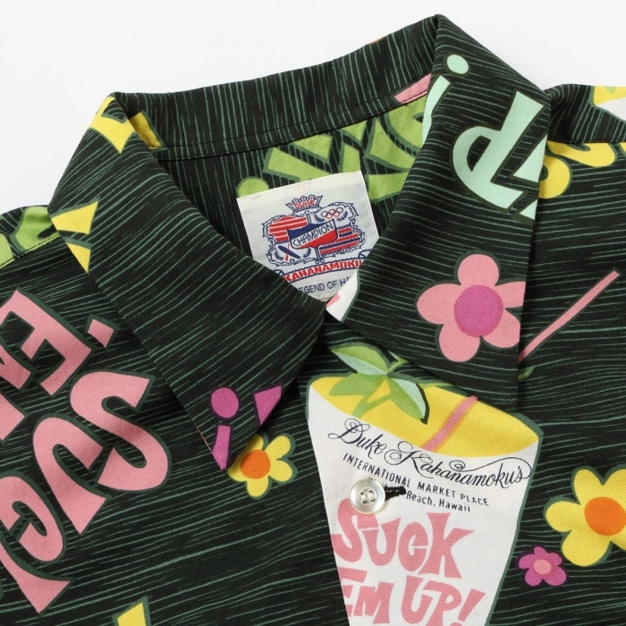 SUNSURF ���󥵡��ա�DK39640�ۡ�DUKE KAHANAMOKU COTTON HAWAIIAN SHIRT ��SUCK EM UP!�ɡۥǥ塼�����ϥʥ⥯ ���åȥ󥢥��ϥ���� COTTON100%