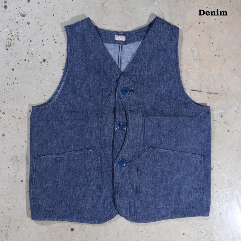 TCB jeans �ƥ��������ӡ������󥺡�Huntsman Vest�ۥϥ�ƥ��󥰥٥��� 30��40ǯ�� �ǥ˥� ���å��� COTTON100�� ������