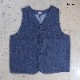 TCB jeans �ƥ��������ӡ������󥺡�Huntsman Vest�ۥϥ�ƥ��󥰥٥��� 30��40ǯ�� �ǥ˥� ���å��� COTTON100�� ������