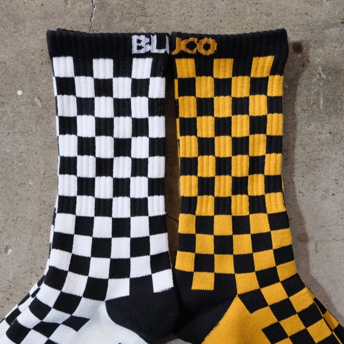 BLUCO �֥륳��163-55-002�ۡ�2-PACK ���å��� -Checker-��2�ѥå����å��� �ߥɥ륽�å��� ���� �����ǥ����� 25cm��27cm 