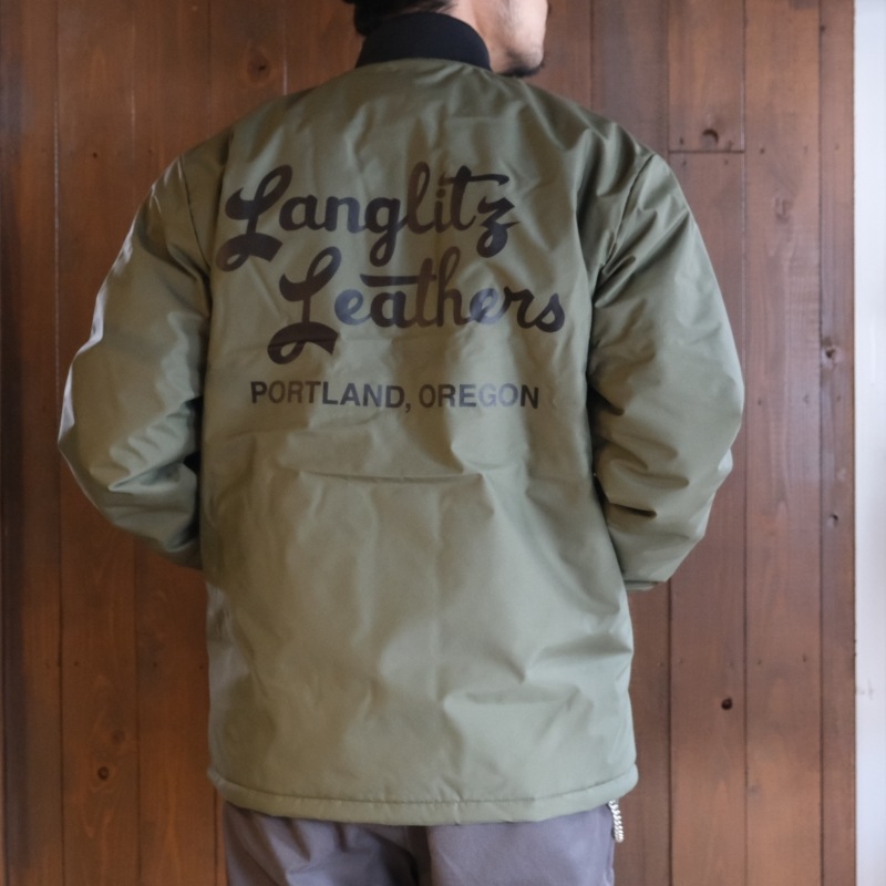 Langlitz Leathers 󥰥åĥ쥶Breathatec Coach JacketType A ץ ֥ꥶƥå㥱å ɥ֥졼 ܥդ 