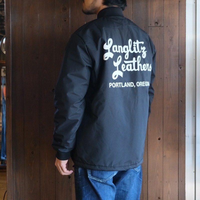 Langlitz Leathers 󥰥åĥ쥶Breathatec Coach JacketType A ץ ֥ꥶƥå㥱å ɥ֥졼 ܥդ 