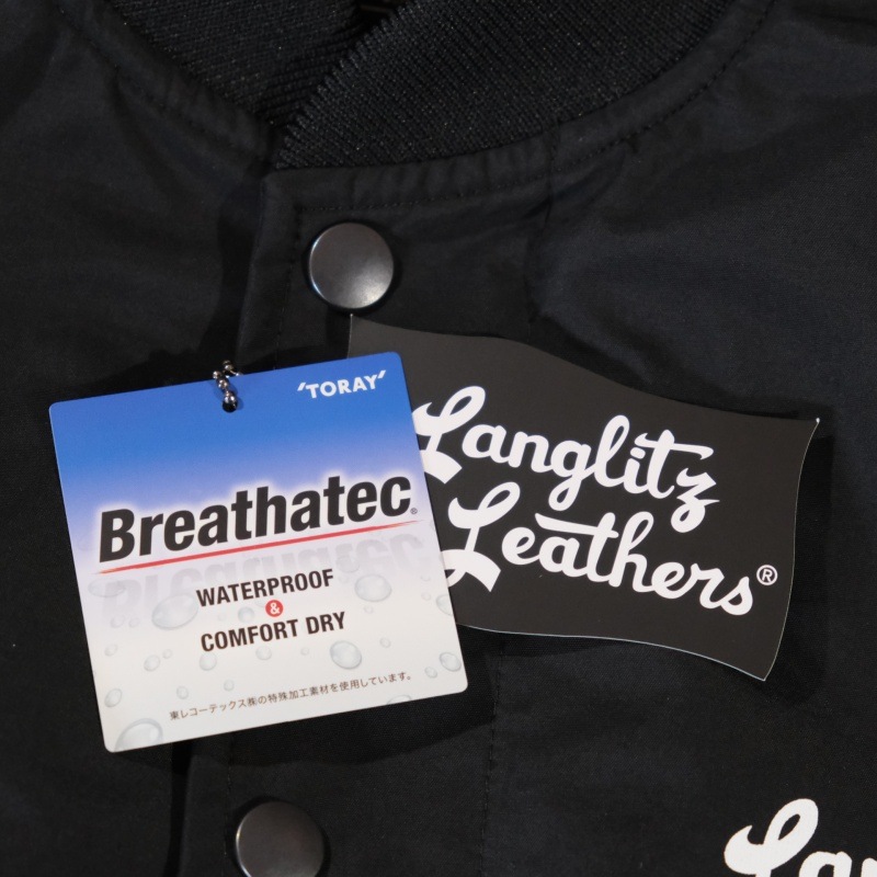 Langlitz Leathers 󥰥åĥ쥶Breathatec Coach JacketType A ץ ֥ꥶƥå㥱å ɥ֥졼 ܥդ 