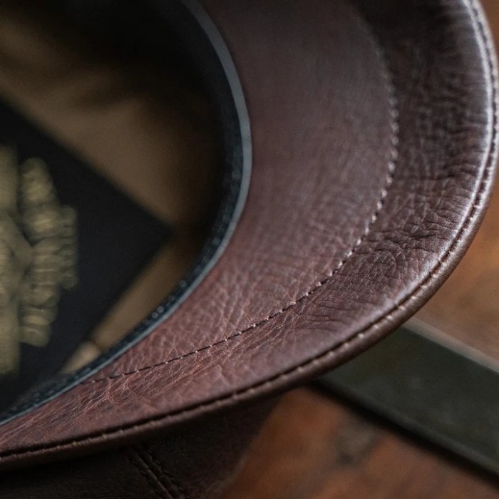 BRUNEL&Co.HATMAKERS �֥롼�ͥ�ϥåȥ᡼��������BELTIER CASQUETTE / BROWN�ۥ쥶�����㥹���å� �����ϥ��� ���� ������