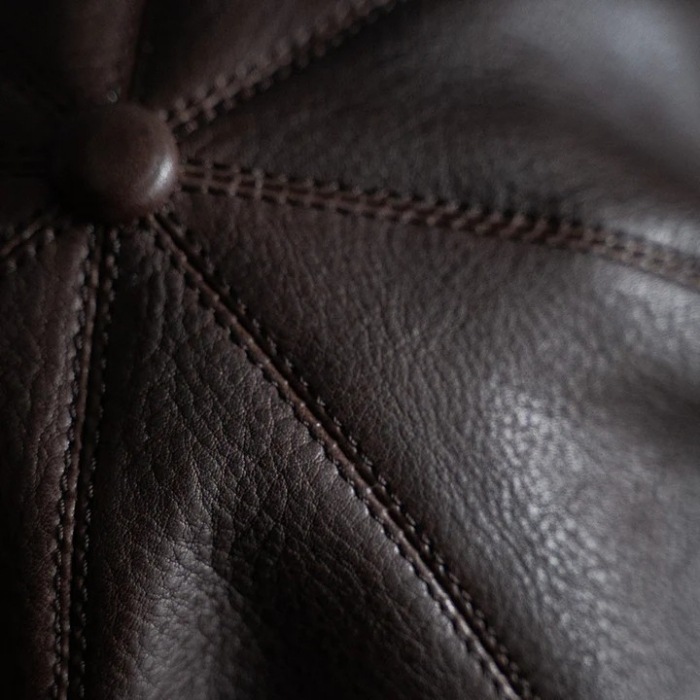 BRUNEL&Co.HATMAKERS �֥롼�ͥ�ϥåȥ᡼��������BELTIER CASQUETTE / BROWN�ۥ쥶�����㥹���å� �����ϥ��� ���� ������