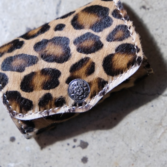 FUNNY �ե��ˡ���BOX COIN CASE�ۢ�إ������բ��LEOPARD�� �ܥå��������󥱡��� �������� ������