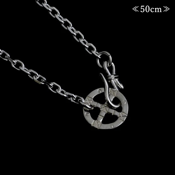 MOTOR NEW VINTAGE �⡼������CH-16�ۡ�THIN SQUARE CHAIN WHEE SMALL S-TYPE HOOK�ۢ�50cm��ٳѥ������� ���ۥ����� S���եå� MOTO LEATHER 