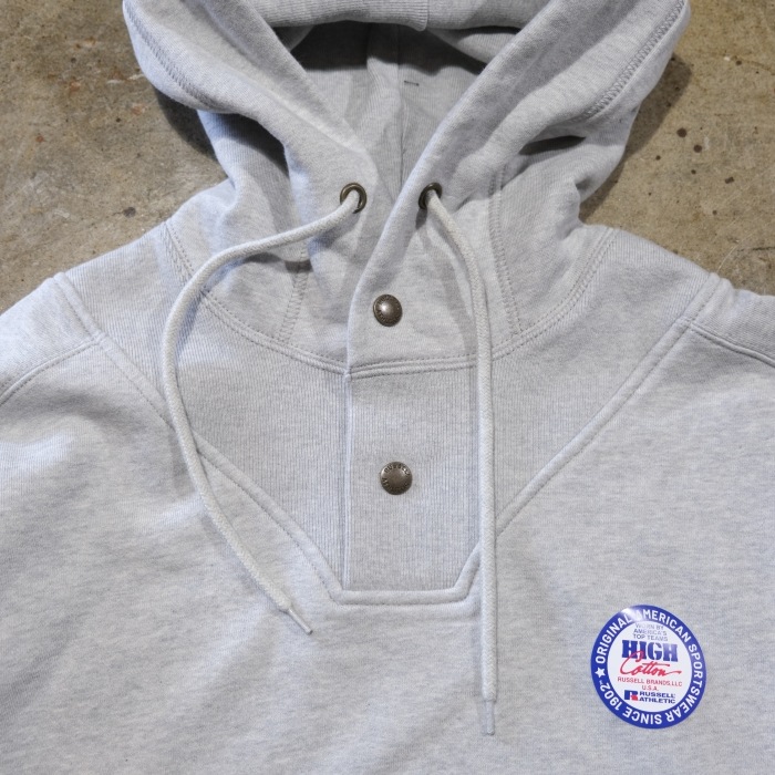RUSSELL��BerBerJin ��å�����٥�٥른���High Cotton Snap Button Hoodie�ۥ��ʥåץܥ���ա��ǥ� �ϥ����åȥ� �ץ륪���С��ա��ǥ� �ѡ�����