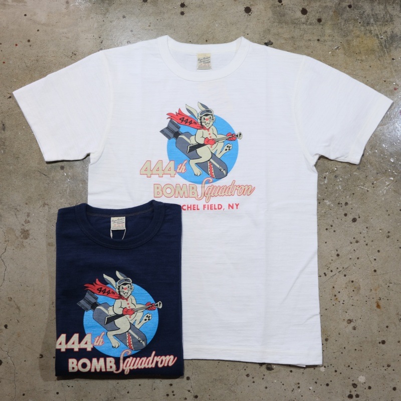 BUZZ RICKSONS Хꥯ󥺡BR79560ۡSLUB YARN T-SHIRT 444th BOMB SQۥT ߥ꥿꡼ ŷ COTTON 