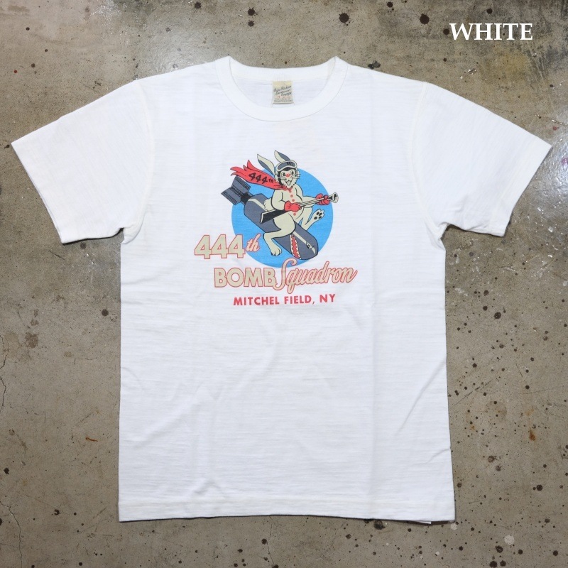 BUZZ RICKSONS Хꥯ󥺡BR79560ۡSLUB YARN T-SHIRT 444th BOMB SQۥT ߥ꥿꡼ ŷ COTTON 