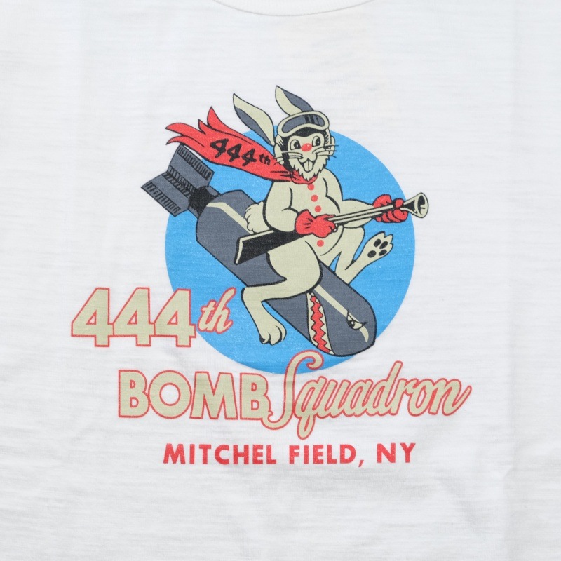 BUZZ RICKSONS Хꥯ󥺡BR79560ۡSLUB YARN T-SHIRT 444th BOMB SQۥT ߥ꥿꡼ ŷ COTTON 