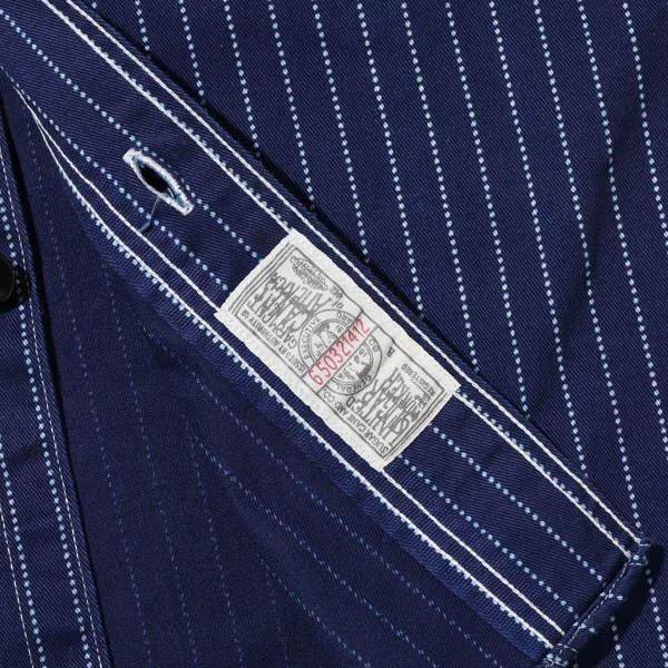 SUGAR CANE���奬���������SC25551�ۡ�FICTION ROMANCE 8.5oz. WABASH STRIPE WORK SHIRT�ۥե����������ޥ� �����Хå��她�ȥ饤�ץ������� COTTON