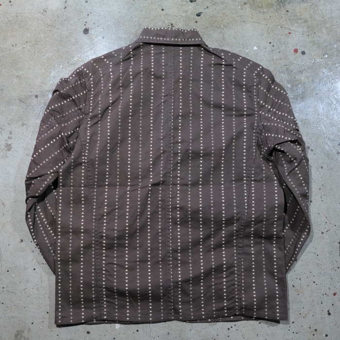 TCB jeans �ƥ��������ӡ������󥺡�Cathartt Chore Coat Brown Paw Stripe�ۥ���åȥϡ��� �ݥ����ȥ饤�� ���åȥ�100% ������