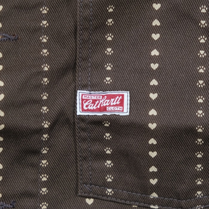 TCB jeans �ƥ��������ӡ������󥺡�Cathartt Chore Coat Brown Paw Stripe�ۥ���åȥϡ��� �ݥ����ȥ饤�� ���åȥ�100% ������