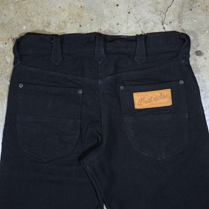 WEST RIDE �������ȥ饤��<BR>��WR101�ۢ�BLACK�����֥ǥ˥�<BR> ���ȥ졼�ȥ��륨�å� ���ꥸ�ʥ륻��ӥå��ǥ˥� 14.75oz<BR>MADE IN JAPAN
