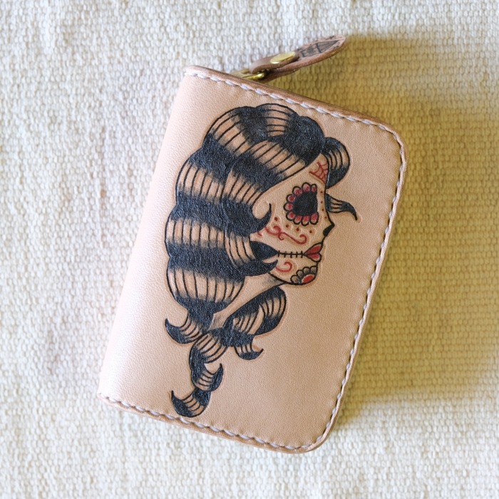 LOOSE NEEDLE Tattooing Leathers 롼ˡɥ륿ȥ󥰥쥶ROUND FASTENER COIN WALLETۥ饦ɥեʡ󥦥å  ɥ쥶