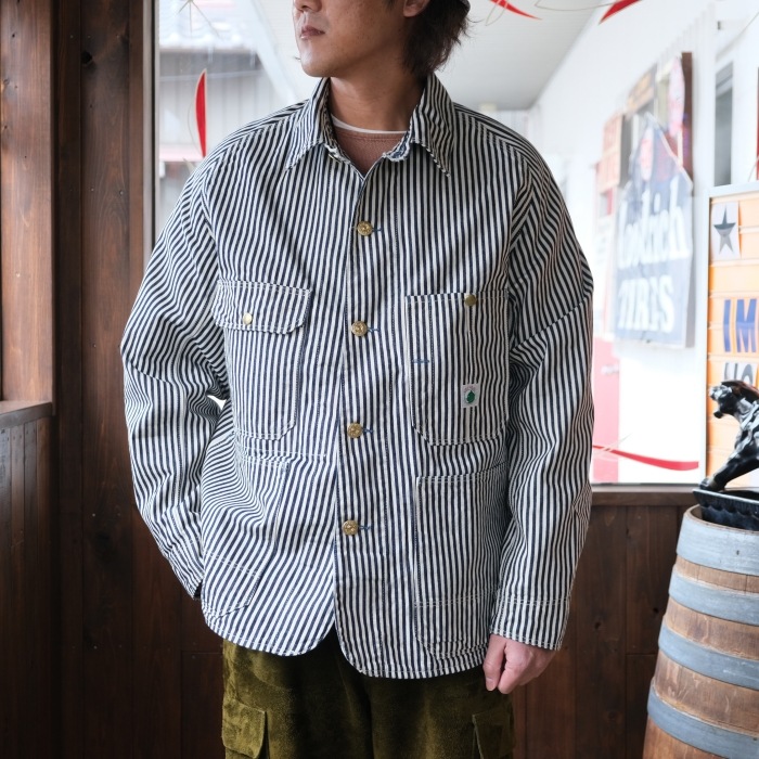 TCB jeans �ƥ��������ӡ������󥺡�Cat Head Jacket Hickory�ۥ���åȥإåɥ��㥱�å� �ҥå��꡼ ���С������� ���祢������ COTTON 