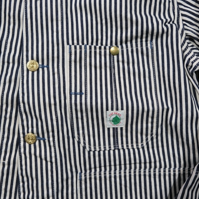 TCB jeans �ƥ��������ӡ������󥺡�Cat Head Jacket Hickory�ۥ���åȥإåɥ��㥱�å� �ҥå��꡼ ���С������� ���祢������ COTTON 