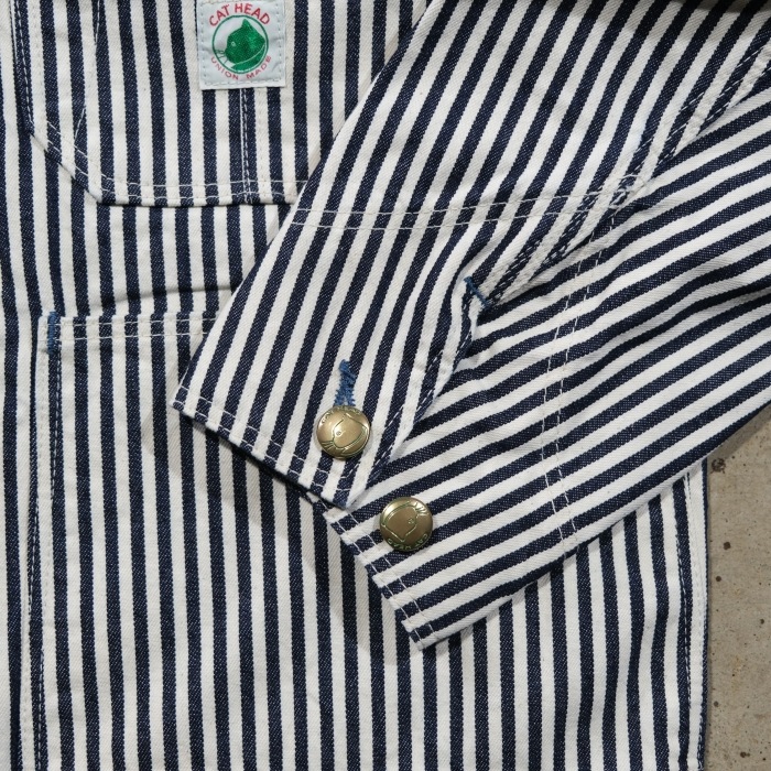 TCB jeans �ƥ��������ӡ������󥺡�Cat Head Jacket Hickory�ۥ���åȥإåɥ��㥱�å� �ҥå��꡼ ���С������� ���祢������ COTTON 