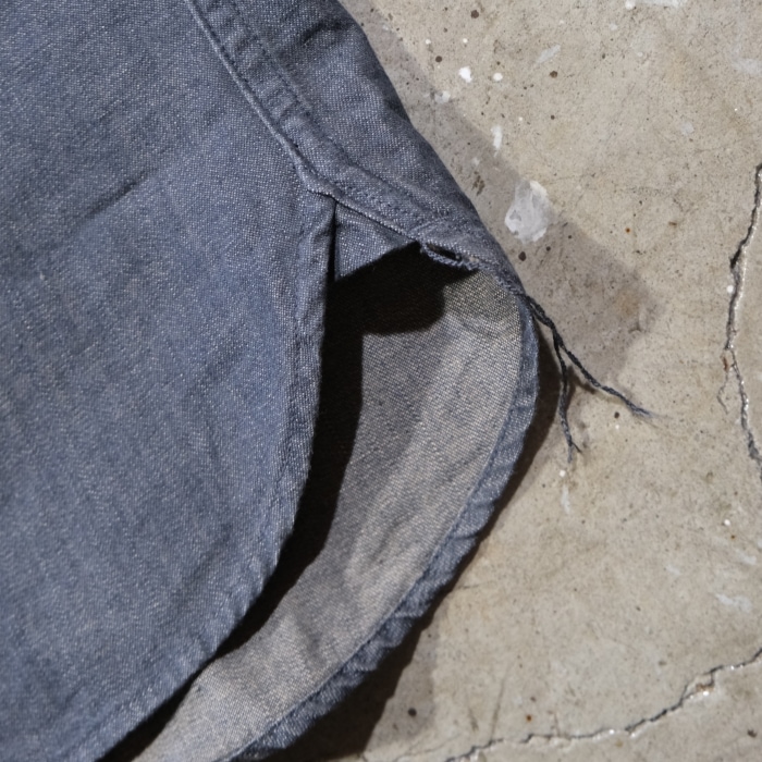 ORGUEIL ���륲�����OR-5107�ۡ�Denim Shawl Collar Short Sleeve Shirt�ۥǥ˥ॷ�硼�륫�顼����ĥ��硼�ȥ��꡼�� Ⱦµ ���åȥ�100% ������