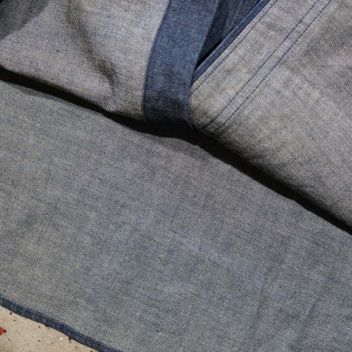 ORGUEIL ���륲�����OR-5107�ۡ�Denim Shawl Collar Short Sleeve Shirt�ۥǥ˥ॷ�硼�륫�顼����ĥ��硼�ȥ��꡼�� Ⱦµ ���åȥ�100% ������