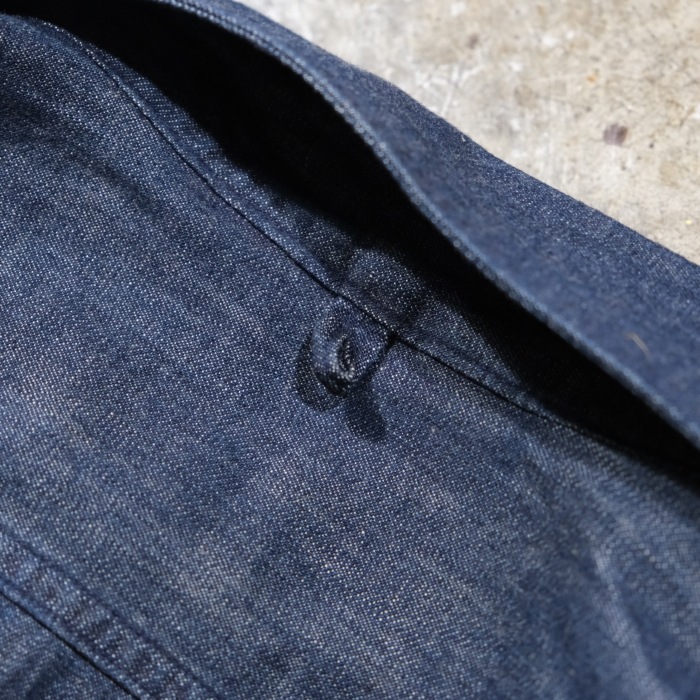 ORGUEIL ���륲�����OR-5107�ۡ�Denim Shawl Collar Short Sleeve Shirt�ۥǥ˥ॷ�硼�륫�顼����ĥ��硼�ȥ��꡼�� Ⱦµ ���åȥ�100% ������